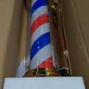 35'' Golden Barber Pole Light
