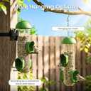 LONA Bird Feeders for Outdoors, Tube Feeder Weatherproof with Multiple Hanging Methods, Wild Bird Feeding Silo for Outside, 3 Port