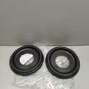 2 Packs Molded Nylon Ceiling Medallion for Light Fixtures and Ceiling Fans,9.8"OD x 4"ID x 0.94" P (Fits Canopies up to 7-1/4") (Black)