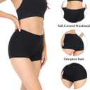 Wirarpa Women's Boyshorts Panties Cotton Boxer Briefs for Ladies Underwear Shorts with Cotton Crotch 4 Pack (Black, S)
