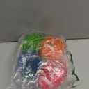 4.3 Dog Squeaky Football Toys 4 Pack, Interactive and Durable Spiky Dog Balls for Medium Large Dogs with Rugby Shape, Built-in Squeaker for Teeth Cleaning and Training