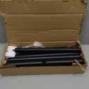 Freyawin Solid Wooden Coat Rack Freestanding, New Zealand Pine Coat Tree with 8 Hooks & 3 Adjustable Sizes for Coats, Hats, Handbags and Scarves, Space Saving for Entryway/Office/Bedroom (Black) (1 PC)