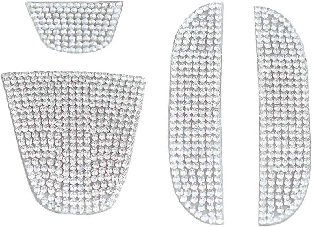 Bling Crystal Car Front Emblem Cover Sticker Compatible with Honda 10th Gen Civic Sedan 2022 2021 2020 2019 2018 (car Front Logo)