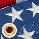 American Flag 3x5 Outdoor Heavy Duty, 100% in USA TearProof Series for Outside Flag, Non Fading American Flags for Outside 3x5, The Strongest Longest Lasting Thicken Cloth Tough Durable 3 x 5 Ft USA Flag, All Weather US Flag High Wind with