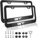 for Mustang gt License Plate Frames Carbon Fiber US Universal Plate Holder 2pack .(XH-T-FTGT)