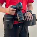 Camera Lens Case Lens Bag Compatible (4.13" x 7.28"(Nylon, Black))