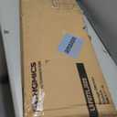 SONGMICS MAZIE Collection - 43 Inches Folding Storage Ottoman Bench, Ottoman Foot Rest, End of Bed Bench, Storage Chest, Load 660 lb, for Living Room, Bedroom, Entryway, Camel Brown ULSF077R01