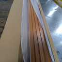 Art3d 6-Piece Wood Slat Panels for Stylish Interior Decor and Ceiling Decoration,MDF 3D Textured Panel for Ceiling and Wall,Size 94.6 x 7.4 in-Teak