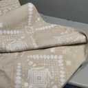 SONGMICS HOME Area Rug, 5x7 ft Rug for Bedroom, Non-Slip Carpet, Home Decor, for Living Room, Machine Washable, Boho Style, Cappuccino Beige UTAR023K01V1