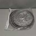 NRDBEEE Round Stainless Steel Rack 7.6" 8.5" 9.33" Inch Diameter Steaming Stand Canner Canning Racks Steamer Insert Stock Pot Steaming Tray Stand Pressure Cooker Cooking Toast Bread Salad (3 Pack)