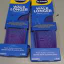 2 x Dr. Scholl's Walk Longer Insoles - Comfortable Plush Foam Cushioning Inserts for Walking, Hiking, and Standing on Feet All-Day with Arch Support - Walk 50% Longer Without Muscle Fatigue