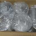 CALPAX 16 OZ PET PLASTIC CUPS WITH LIDS, CLEAR DISPOSABLE COLD DRINK CUPS, (200 PACK)