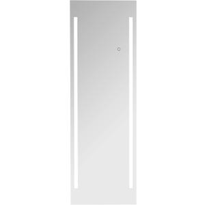 Full Length LED Lighted Free Standing Floor Mirror with ON/OFF Touch Button for Makeup, Dressing in Bedroom & Living Room 19"x59" by Fab Glass and Mirror