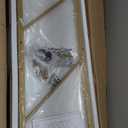 5 Tiers Bookshelf, Classically Tall Bookcase Shelf, Industrial Book Rack, Modern Book Holder in Bedroom/Living Room/Home/Office, Storage Rack Shelves for Books/Movies, Gold