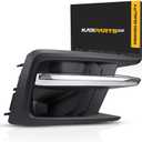 KarParts360 For Subaru Ascent 2019 20 21 22 2023 Fog Light Cover Passenger Side | Front | Plastic | With Chrome Molding | Replacement For SU1039123 | 57731XC00A