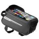 AVDLBIKE Bike/Bicycle Phone Front Frame Bag, Waterproof Handlebar Bags, Bike Phone Mount Holder, Cycling Pouch with Touchscreen, Bikes Accessories for Men/Women Under 7"