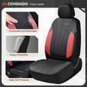 Coverado Car Seat Covers, Waterproof Two Front Seats Seat Covers, Automotive Seat Covers 2 Pack, All-Weather Leather Car Seat Protectors Universal Fit for SUVs Trucks Sedans