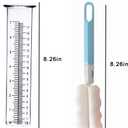 BIUWING 7 inch Rain Gauge Replacement Tube Glass for Yard Garden and Outdoor Home, with Tube Brush, Best Rated,2 Packs
