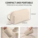 RIGHT AWAY Tech Pouch Electronics Organizer Travel Case, Cord Organizer Bag Cable Accessories Carry Storage for Essentials,Charger, Phone, Earphone,Flash Drive,Beige