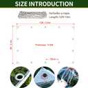 8' x 12' Clear Vinyl Tarp - 0.35mm Clear PVC Tarp, with Grommets and Tying Rope - Duty Heavy Tear Resistant Cover for Camping, Greenhouse, Cars, Patio and Pavilion, 8' x 12'2.4 x 3.6m