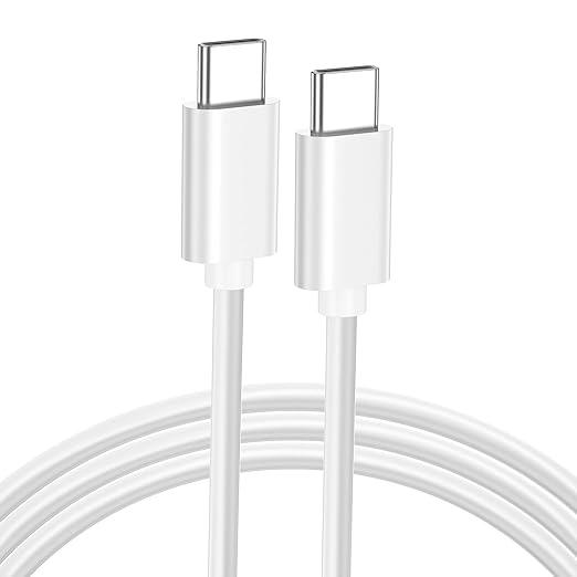 ZeroneTeck USB C Cable 3.3FT, USBC 3.2 Gen 2X2 Cable, 4K Monitor Video Output, 20Gbps High Speed Data Transfer, 100W Fast Charging, for iPhone 17,MacBook,Dell,LG,ARZOPA,KYY,for Portable Monitor(White)
