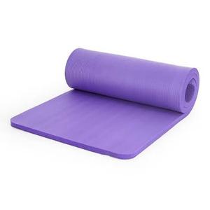 HUOZHI Yoga Mat Non Slip, 8mm Thick TPE Exercise Mat for Women, Purple Workout Mat with Carrying Strap, Eco Friendly Fitness Mat for Yoga Pilates Gym Home Workout, 72" x 24" (Purple + Dark Gray)