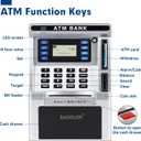 BAODLON Piggy Bank for Kids, ATM Machine Bank for Real Money with Debit Card, Bill Feeder, Coin Recognition, Balance Calculator, Electronic Savings Safe Box, Cool Stuff Toys Gifts for Teen Boys Girls