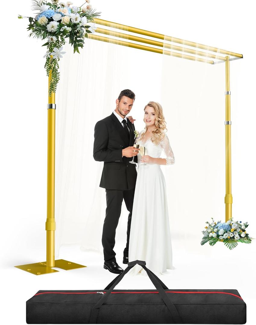 10x10ft Three Crossbar Heavy Duty Backdrop Stand for Wedding