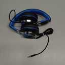 AILIHEN C8 Kids Headphones Wired, On-Ear Headphones with Microphone and Volume Control Foldable Corded Stereo 3.5mm Headset for School Teens Smartphones Chromebook Laptop Tablets Travel (Black Blue) (Medium)