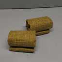 Kevin Textile Faux Linen Square 2 Tone Woven Throw Pillow Sham Cushion Case Covers for Car/Couch Use, 22-inch(2 Packs, Honey Yellow)