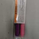 Flameless Advent Candle Set 4-Piece LED Advent Taper Candles Purple and Pink - Soft White Flickering Flame - Remote Control