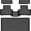 HAFIDI Floor Mats & Cargo Liner Set Fit for 2018-2026 Volvo XC60 (Fit for T5/T6,Not for Hybrid) All Weather Protection TPE Anti-Slip Automotive Full Set Floor Liners Custom Accessories - Black