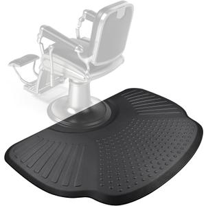 Lanstics 3.3ft. x 5ft. Salon Floor Mat, Anti Fatigue Barber Shop Chair Mat for Hair Stylist Barber Station Mat Beauty Floor Mats for Barber Chair Office Comfort Floor Mat for Salon & Barber (Shell)
