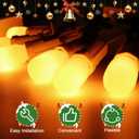 Village Collection Accessories Six Socket Light Set, 108 Inch, 8 White Replacement Bulbs. for use with Various Village Series