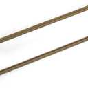 Goo-Ki 6 Pack 12 5/8 Inch Antique Brass Cabinet Pull Handle Decorative Grooved Texture & Non-Slip Grip for Farmhouse/Industrial Cabinetry