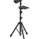 Tattoo Armrest Stand Tripod with Tray - ZHOOGE Foldable Tattoo Arm Leg Rest Stand Adjustable Height and Tilt Black Leather Pad Professional Heavy Equipment for Tattoo Studio