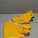 NACOCO Large Dog Raincoat Adjustable Pet Water Proof Clothes Lightweight Rain Jacket Poncho Hoodies with Strip Reflective (XL, Yellow)