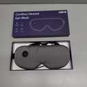 Cordless Heated Eye Mask for Dry Eyes, Electric Warm Compress for Fast Eye Relief, Rechargeable USB Heat Therapy Mask for Sleep, Blepharitis & Stye Treatment (Dark Grey)