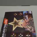 Christmas Tree Topper with 6 Projection Modes, Christmas Star Tree Topper with Built-in Rotating Projector, 104 LED Warm Lights 3D Tunnel Dynamic Lighting Effect Christmas Tree Decoration