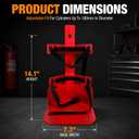 Fire Extinguisher Wall Mount Bracket for 20LB ABC, 10-15LB CO2 (2PCS,Red)