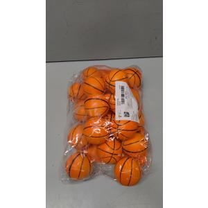 LovesTown 2.5 Inch Mini Basketballs, 20PCS Soft Foam Stress Balls - Squishies for Stress Relief, Party Favors, School