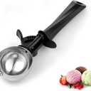 Ice Cream Scoop with Trigger, Large 1.5 oz (55ml) Stainless Steel Scoop for Ice Cream, Sorbet, Melon, Cupcake Batter, Size #16 (60mm)
