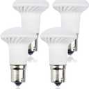 Bonlux 3W LED 1383 R12 Elevator Reading Light, AC/DC 12V-24V 1156 1141 BA15S Single Contact LED Reflector Light Bulb Daylight 6000K for RV Camper Trailer Marine Boat Motorhome Light (4-Pack)