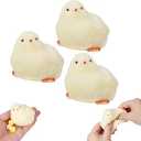 Handmade Chick Squeeze Toys Ultra Soft Squishy Fidget Toys Silicone Squishies Toys for Stress Relief ( Chicken ) (1pcs)