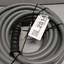 YAMATIC True 3/8" ID Pressure Washer Hose 50 FT, 4200 PSI, 250F Hot Water, Steel Braided Non-Marking Gray Rubber Hose, 360 Swivel 3/8" Quick Connect with M22 Adapters for Gas Power Washers