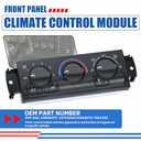 Front Climate Control Module Panel for GMC Sierra Chevy Silverado 1999-2002 599-266/15054697/ 15753264/19244873/ 9361355 Heater A/C Control Switch Air Conditioning Climate Control Module