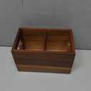 DRASTAR Remote Control Holder, Wood TV Remote Holder, Remote Storage Caddy, Remote Control Organizer (Acacia, 2 Slots)