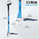 CYRUS 39 Inch 3 Claw Weed Puller Tool Aluminum Handle Weeding Remover