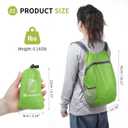 20L Ultra Hiking-Daypack Lightweight Foldable Travel Packable Backpack for Camping Cycling Outdoor, green