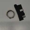 Silicone Band with Stainless Steel Case Cover Compatible with Samsung Galaxy Watch 7 44mm Bands Protective Case Cover for Men (Sliver & Gold)